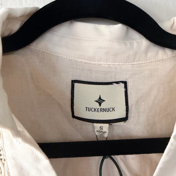 Tuckernuck Tan Lace Sleeveless Collier Dress Women’s Size Small NEW - Picture 5 of 13